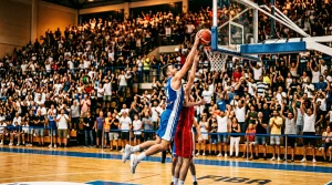 Bild eines Basketballspiels