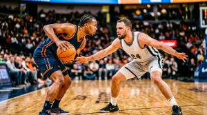 Bild eines Basketballspiels
