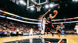 Bild eines Basketballspiels