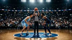 Bild eines Basketballspiels