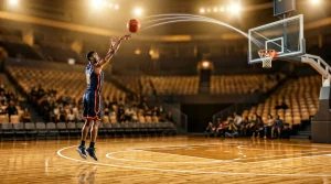 Bild eines Basketballspiels
