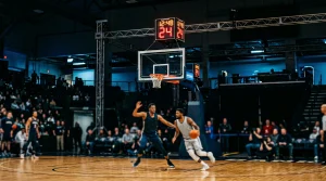 Bild eines Basketballspiels