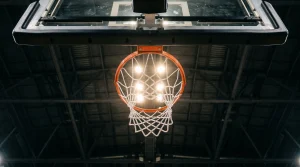 Bild eines Basketballrings
