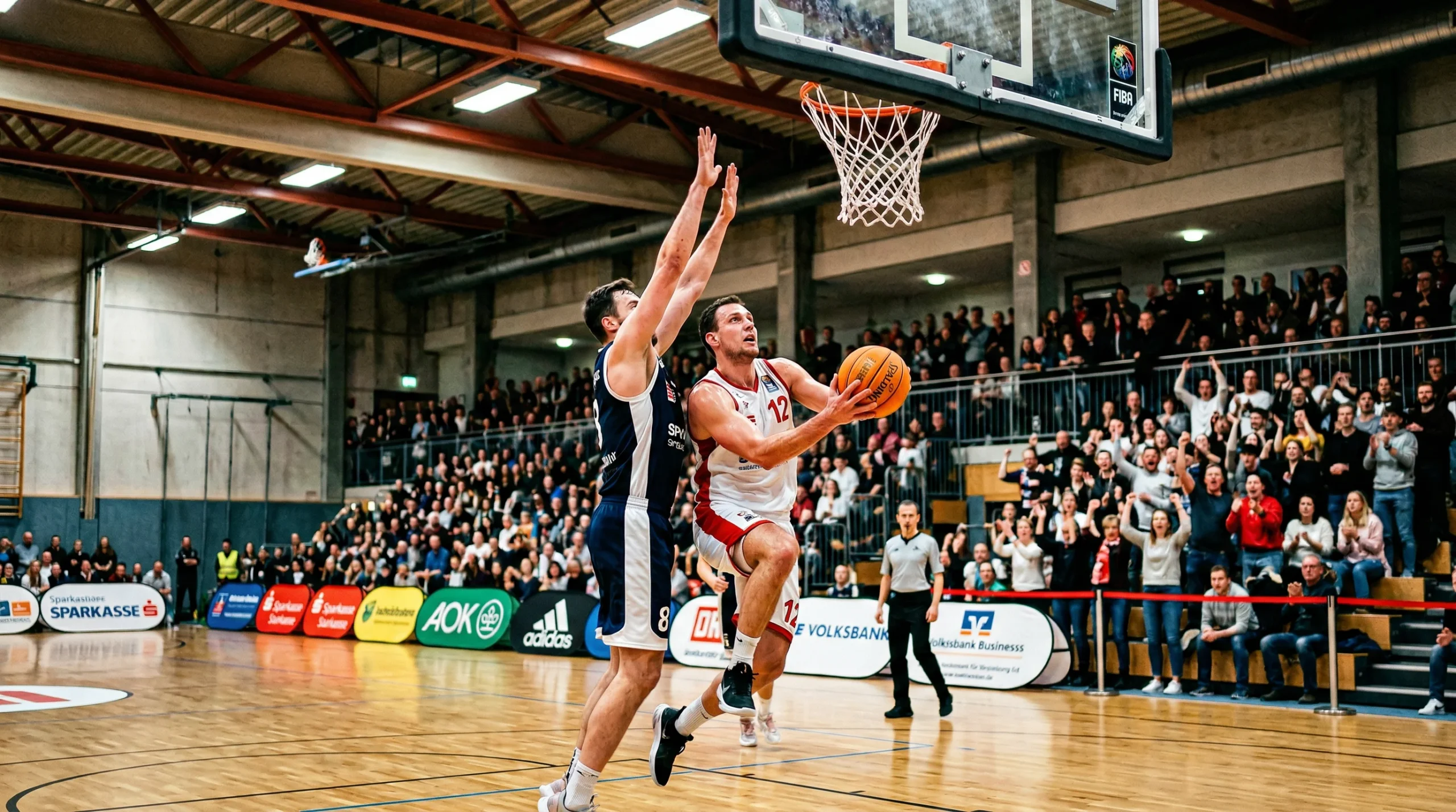 Bild eines Basketballspiels