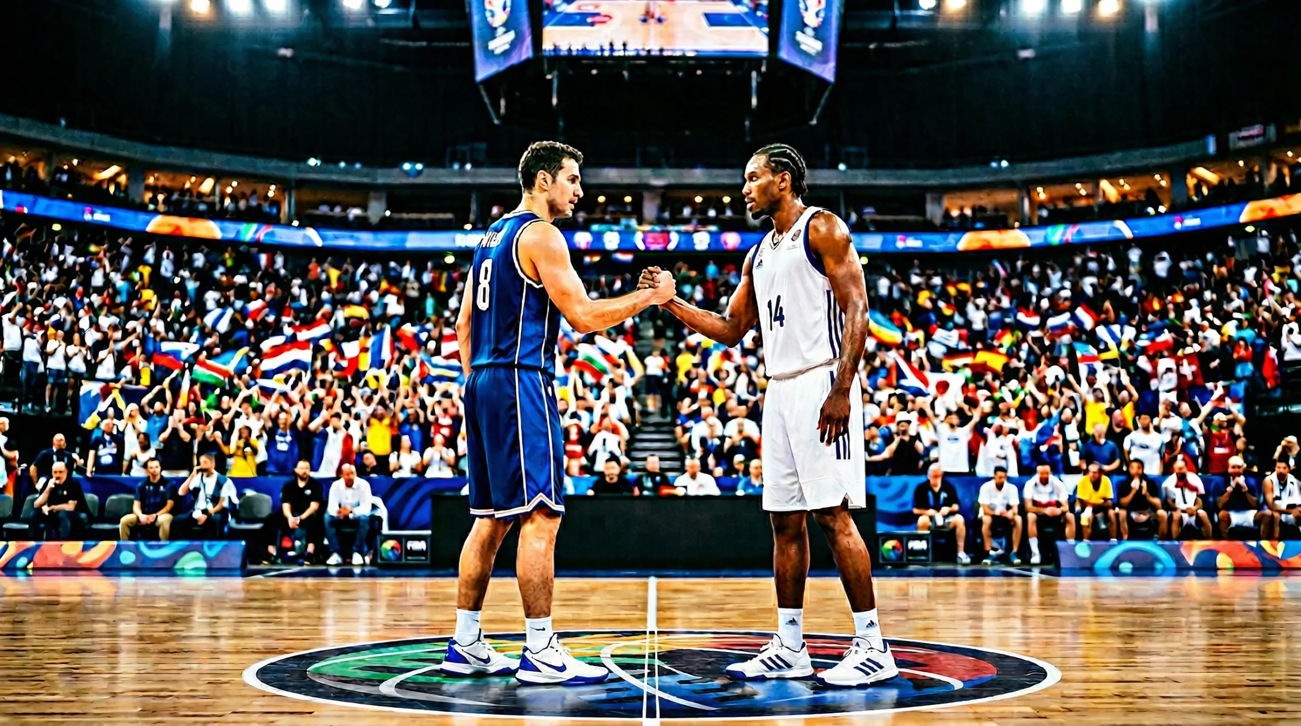 Bild von zwei Basketballern
