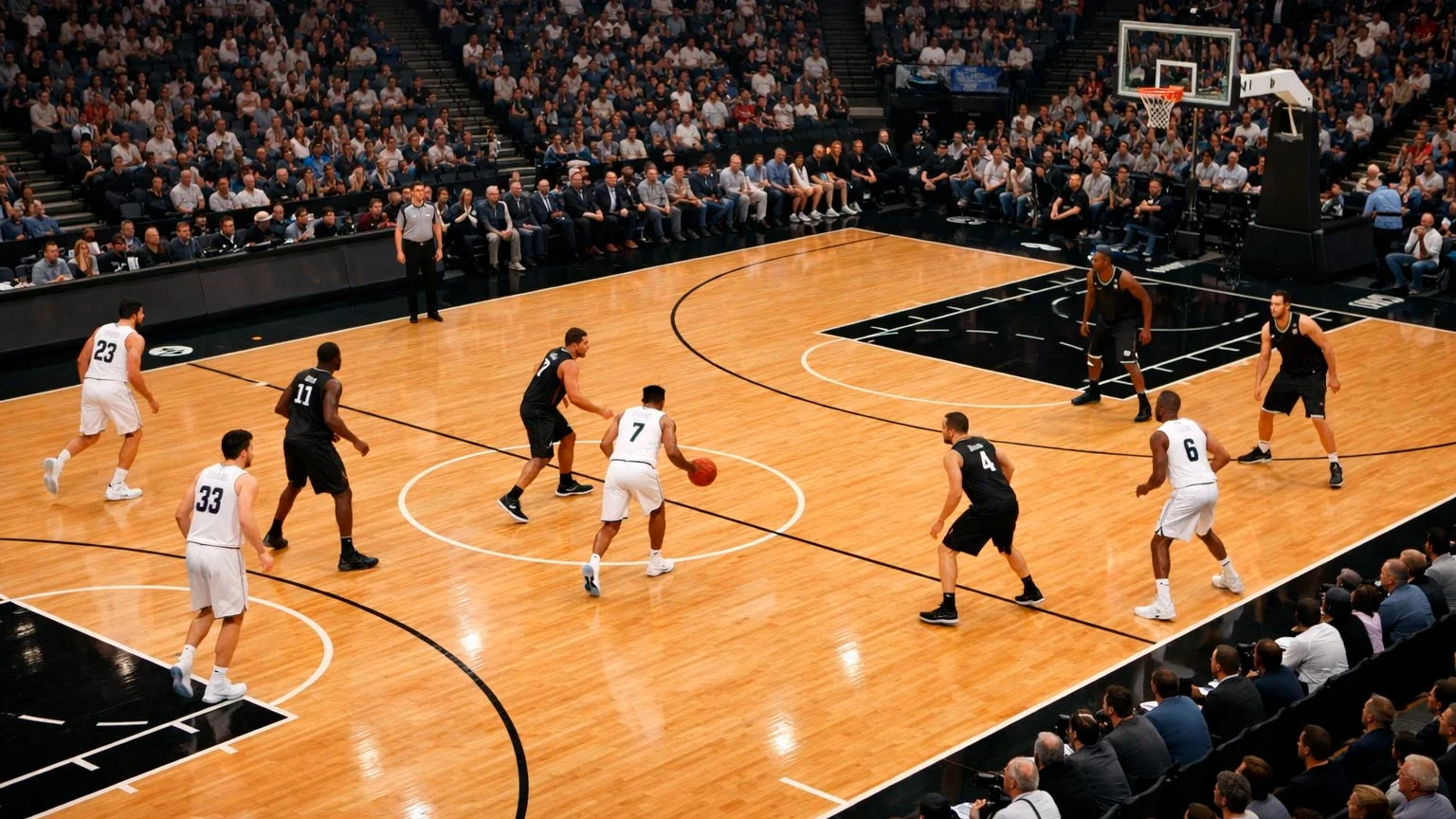 NBA-Spieler während eines Spiels zwischen Eastern und Western Conference Teams