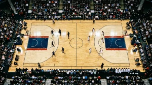 Bild eines Basketballspiels